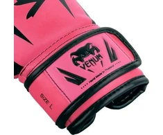 Venum Elite Kids Exclusive vaikiškos bokso pirštinės, fluorescencinės rožinės