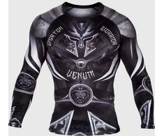 Marškinėliai Venum Gladiator 3.0 Rashguard ilgomis rankovėmis, juodi/balti