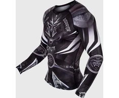 Marškinėliai Venum Gladiator 3.0 Rashguard ilgomis rankovėmis, juodi/balti