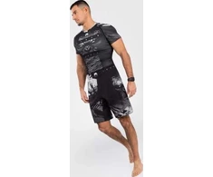 MMA šortai Venum Gorilla Jungle, juodi/balti