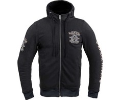 Vyriška Aramido pluoštu sustiprinta striukė su gobtuvu W-TEC Juodas Heart Kustom Kulture