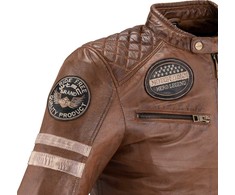 Vyriška moto striukė Jacket W-TEC Milano odinė