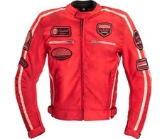 Vyriška moto striukė W-TEC Patriot raudona, tekstilinė