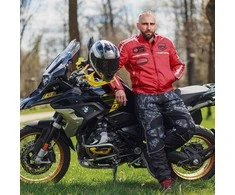 Vyriška moto striukė W-TEC Patriot raudona, tekstilinė