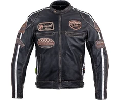 Vyriška odinė motociklininko striukė W-TEC Sheawen Vintage