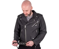 Vyriška odinė motociklininko striukė W-TEC Brineo
