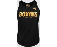 Marškinėliai be rankovių Venum Boxing VT, juoda/auksinė