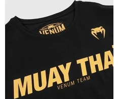 Marškinėliai Venum Muay Thai VT - juoda/auksinė