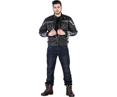 Vyriški moto džinsai W-TEC Pawted Dark