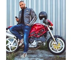 Vyriški motociklininko džinsai W-TEC Feeldy