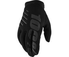 Vyriškos motokroso pirštinės 100% Brisker juodos