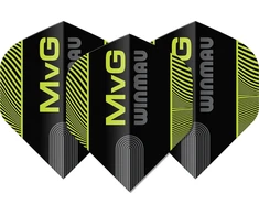 Winmau Prism Delta MvG dart sparnelės mėlynos/žalios dryžuotos