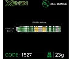 Strėlytės Winmau Xenon 90%, 23 gramų