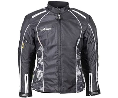 Women’s Moto Jacket W-TEC Calvaria NF-2406- Colour Juodas-Baltas with Graphics, Size L