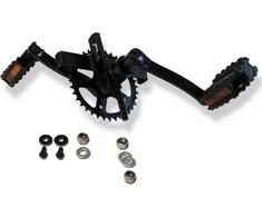 XL Frame - Crank Shaft With Crank Set 140, 36T + Pedals Berg