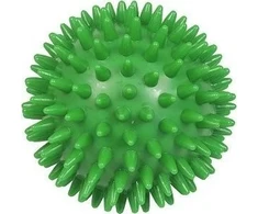 YATE masažinis ežio kamuoliukas su spygliukais, 7,8 cm, žalias