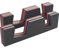 YATE stovas taikinių gaudyklėms 7+14 cm, putos 60x18 cm (2 vnt. rinkinys)