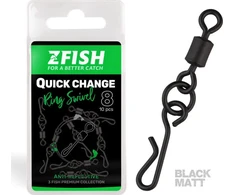 "ZFISH greito keitimo žiedas Swivel Matt 8 dydžio