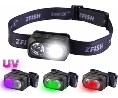 ZFISH Zeonix UV žibintuvėlis ant galvos
