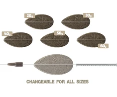 ZFISH Method Feeder Set Feeda X 20, 30 g + forma