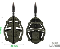 ZFISH Method Feeder Spider rinkinys Large 90, 100 g + forma