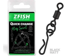 "ZFISH greito keitimo žiedas Swivel Matt 8 dydžio