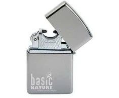 Žiebtuvėlis BasicNature Arc USB Polished
