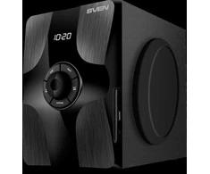 Kompiuterio kolonėlės 2.1 speakers SVEN MS-315, juodas, Bluetooth, FM, USB, Ekranas, RC unit, power output 20W+2x13W (RMS)