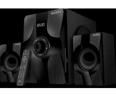 Kompiuterio kolonėlės 2.1 speakers SVEN MS-315, juodas, Bluetooth, FM, USB, Ekranas, RC unit, power output 20W+2x13W (RMS)