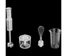 Aeno Hand Maišytuvas, 1200W in CB, Baltas, Tiger Teeth Cutter, Whisk, virtuvinis kombainas, Cup