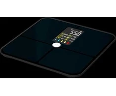 Virtuvinės svarstyklės AENO Smart Body svarstyklės BS2S, 16 kūno metrikų, iki 180 kg, spalvingas ekranas