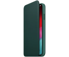 Apple iPhone XS Max odinis atverčiamas dėklas - Žalias (Forest Green)