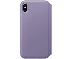 Apple iPhone XS Max odinis atverčiamas dėklas - Alyvinis