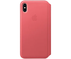 Apple iPhone XS Max odinis atverčiamas dėklas - Rožinis (Peony Pink)