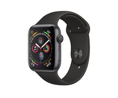 Išmanusis laikrodis Apple Watch Series 4 GPS 40mm Pilko aliuminio korpusas su juodu dirželiu, A1977