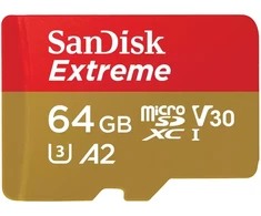 Atminties kortelė SanDisk Extreme Micro SDXC 64GB, su adapteriu