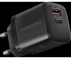 AXAGON ACU-PQ20 sieninis įkroviklis QC3.0/AFC/FCP + PD type-C, 20W, juodas