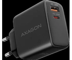 AXAGON ACU-PQ45 wall charger QC3.0,4.0/AFC/FCP/PPS/Apple + PD type-C, 45W, juodas