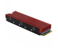 AXAGON CLR-M2FAN active fan - M.2 SSD, 80mm SSD, copper body, silicone thermal pads, height 13mm