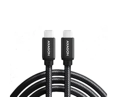 Axagon duomenų ir įkrovimo USB 3.2 Gen1 kabelis, kurio ilgis 3 m. PD 60W, 3A. Juodas pynė.