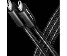 Axagon Data and charging USB 480Mbps kabelio ilgis 1.5 m. PD 240W, 5A. Juodas braided.