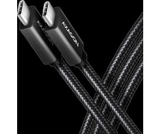 Axagon Data and charging USB 480Mbps kabelio ilgis 1.5 m. PD 240W, 5A. Juodas braided.
