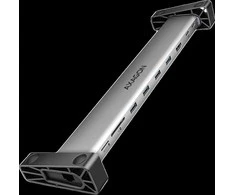 AXAGON HMC-10HLS, USB 5Gbps hub, 4x USB-A, HDMI 4K/60Hz, RJ-45, SD/Micro SD, PD 100W, 25cm USB-C cable