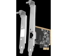 AXAGON PCEE-GRF PCI-Express network card adds high speed Gigabit Ethernet connection to your desktop computer. It enables a transmission speed of 10/100/1000 Mbit/s.