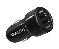 AXAGON PWC-5V5 car charger Smart 5V 2,4A + 2,4A, 24W, juodas