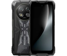 Blackview ROCK 2 5G 6.67-inch HD+ 1640x720 120Hz 8+256GB Unosoc T8100 Octa-Core 2.2GHz 13MP Front 16MP Rear NFC FG MIL-STD-810H 15000mAh Fingerprint Android 16,Juodas