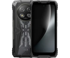Blackview ROCK 2 5G 6.67-inch HD+ 1640x720 120Hz 12+256GB Unosoc T8100 Octa-Core 2.2GHz 13MP Front 16MP Rear NFC FG MIL-STD-810H 15000mAh Fingerprint Android 16 Juodas