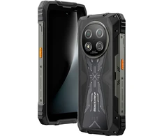 Blackview ROCK 2 5G 6.67-inch HD+ 1640x720 120Hz 8+256GB Unosoc T8100 Octa-Core 2.2GHz 13MP Front 16MP Rear NFC FG MIL-STD-810H 15000mAh Fingerprint Android 16,Juodas