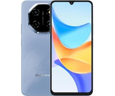 Blackview SHARK 6 5G 6.88inch FHD 1640x720 IPS LCD 120Hz 4+128GB Unisoc T8100 octa-core iki 2.2GHz Cam 13MP Front 8MP / 16+2MP Rear Baterija 5000mAh Type-C Dual SIM SD card slots Android 15 Glacier Mėlyna