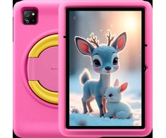 Planšetė Blackview Tab 60 Pro Kids LTE 10.1 colio HD+ 800x1280 IPS 60Hz 4GB/128GB aštuonių branduolių T606 1.6GHz 5MP priekinė/8MP galinė kamera Baterija 7700mAh be įkroviklio USB Type-C Android 15 SD kortelės lizdas Rožinė Rožinė